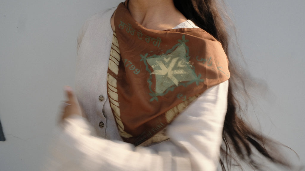 girl styled with organic bamboo silk fabirc